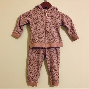 H&M BABY GIRL SWEAT SUIT 12-18M